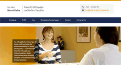 Desktop Screenshot of orthopaedie-kalke.de